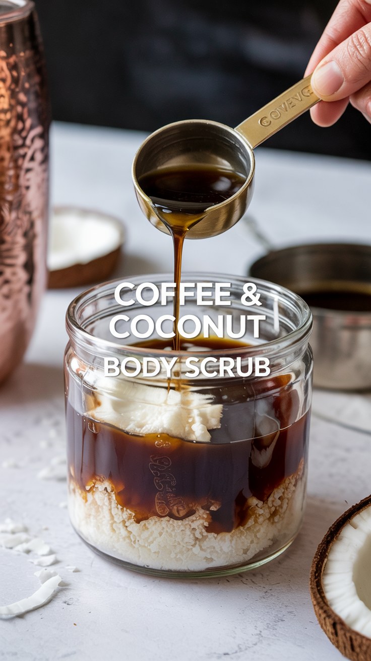 DIY Coffee Coconut Body Scrub Recipe for Smooth Glowing Skin