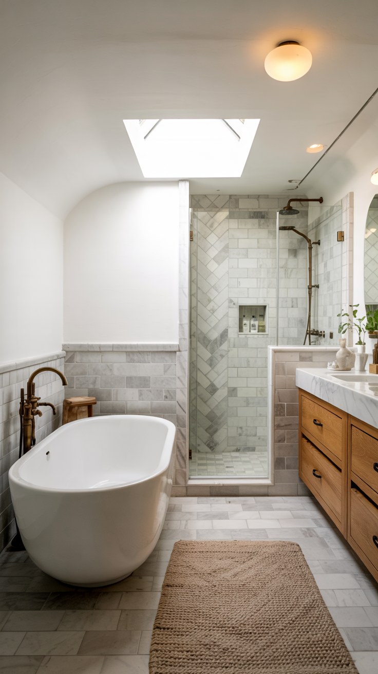 Luxury Bathroom Design with Timeless Color Palettes & Modern Fixtures