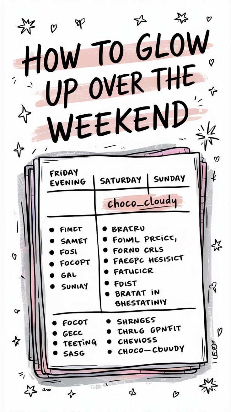 Weekend Glow Up Skincare Routine: 3-Day Beauty Checklist