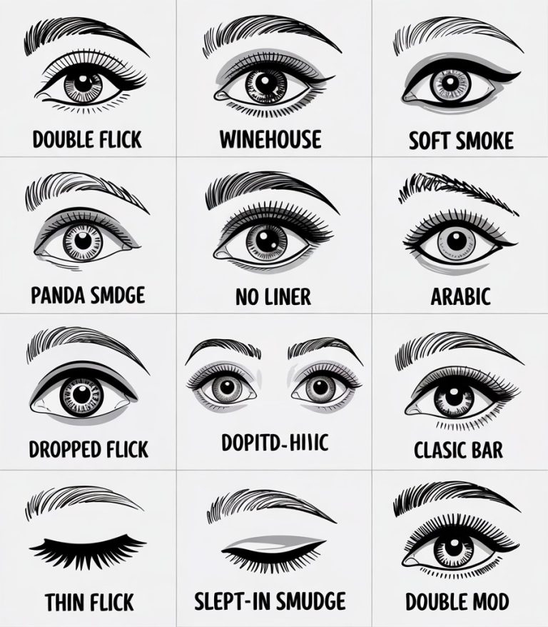 12 Eyeliner Styles Guide: Master Every Eyeliner Technique for Beginners