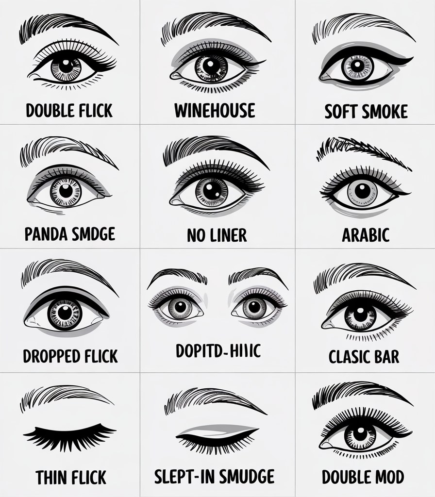 12 Eyeliner Styles Guide: Master Every Eyeliner Technique for Beginners