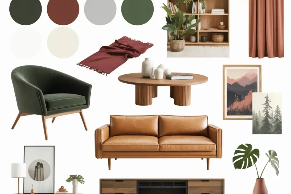 Vintage Copper Kitchen Accents for Green and Brown Designs | Warm Nature-Inspired Elegance