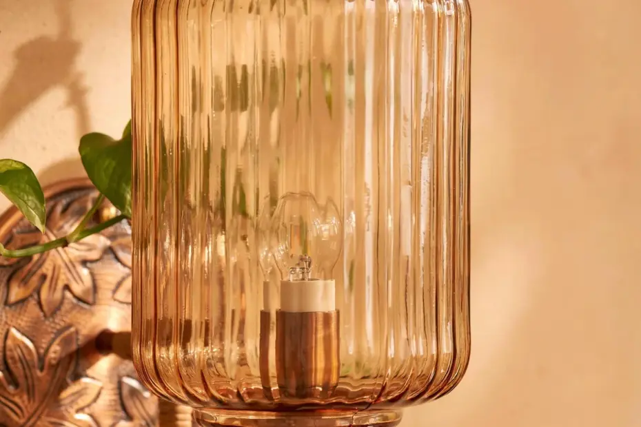 The Eloise Scallop Milk Glass Sconce Wall Light | Copper Kitchen Before + After