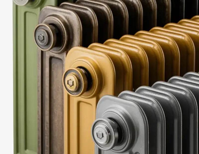 Budget Radiator Ideas - Matte Cast Iron Paint Color Inspo