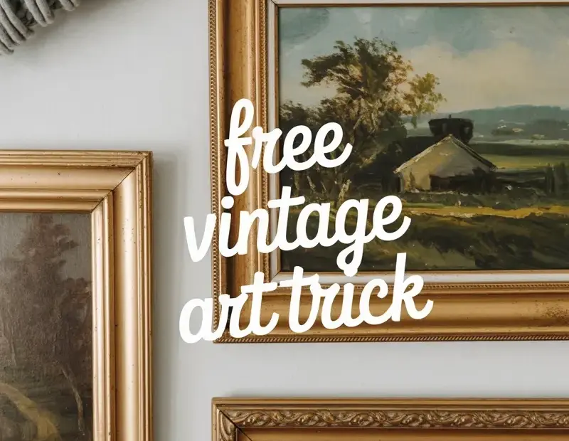 Vintage Landscape Paintings in Gold Frames | Cozy Gallery Wall Decor Ideas